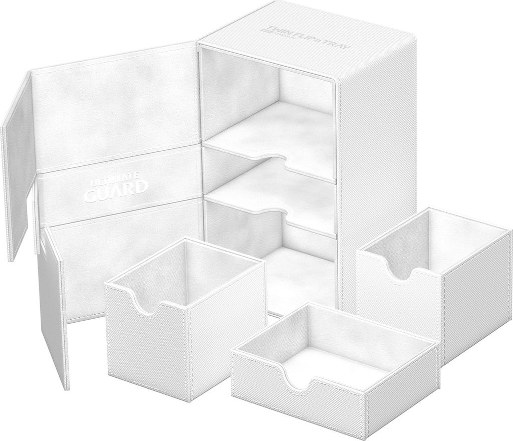 Ultimate Guard Twin Flip`n`Tray 160+ XenoSkin Monocolor Weiß