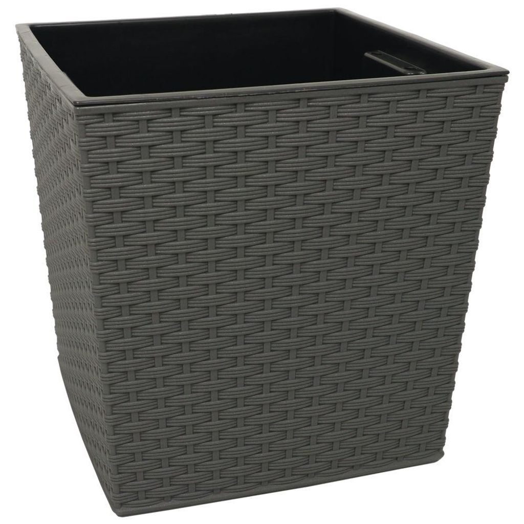 Quadratkübel Juka 25x25 Rattan anthrazit Produktbild 