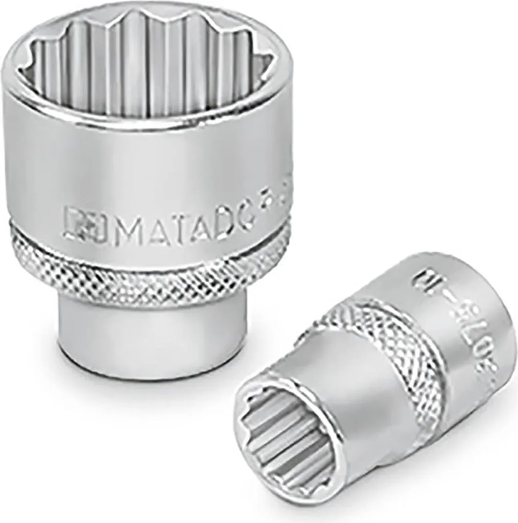 Chiave a Bussola 12 Punte 7/16" Attacco 3/8" - Acciaio Professionale CR-V