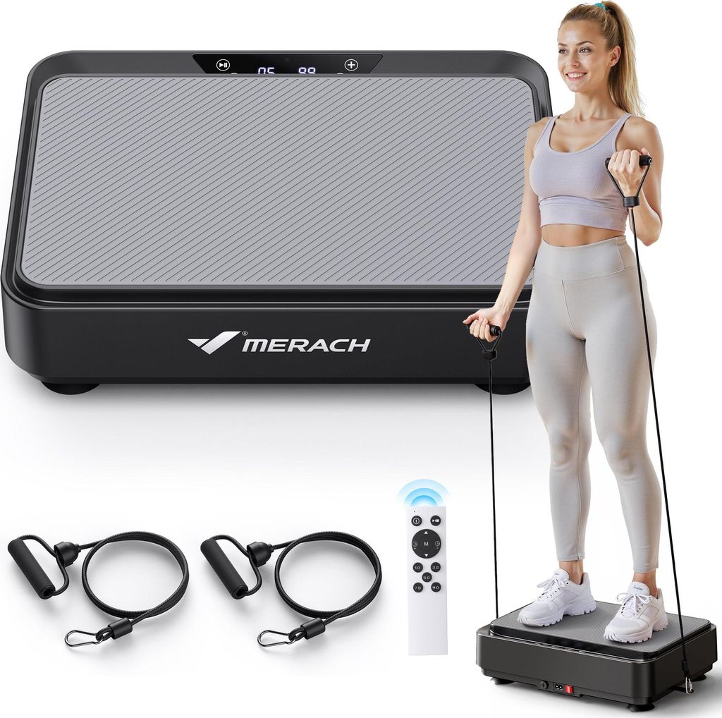 Plateforme Vibrante Mini Noir MERACH pour Perte de Poids, Image du produit 