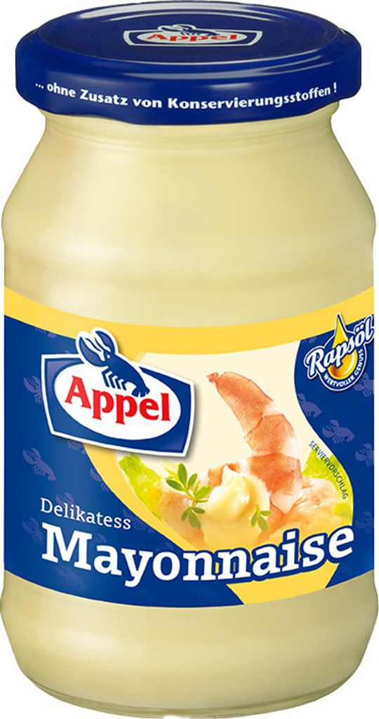 Appel Delikatess Mayonnaise cremig mit wertvollem Rapsöl 250ml