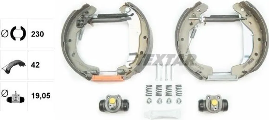 Garnitures de frein TEXTAR 84049001 anti-bruit pour Astra F et G OE