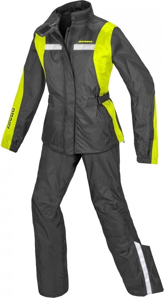 Spidi Touring Rain Kit 2-Teiler Damen Motorrad Regenkombi, gelb, L