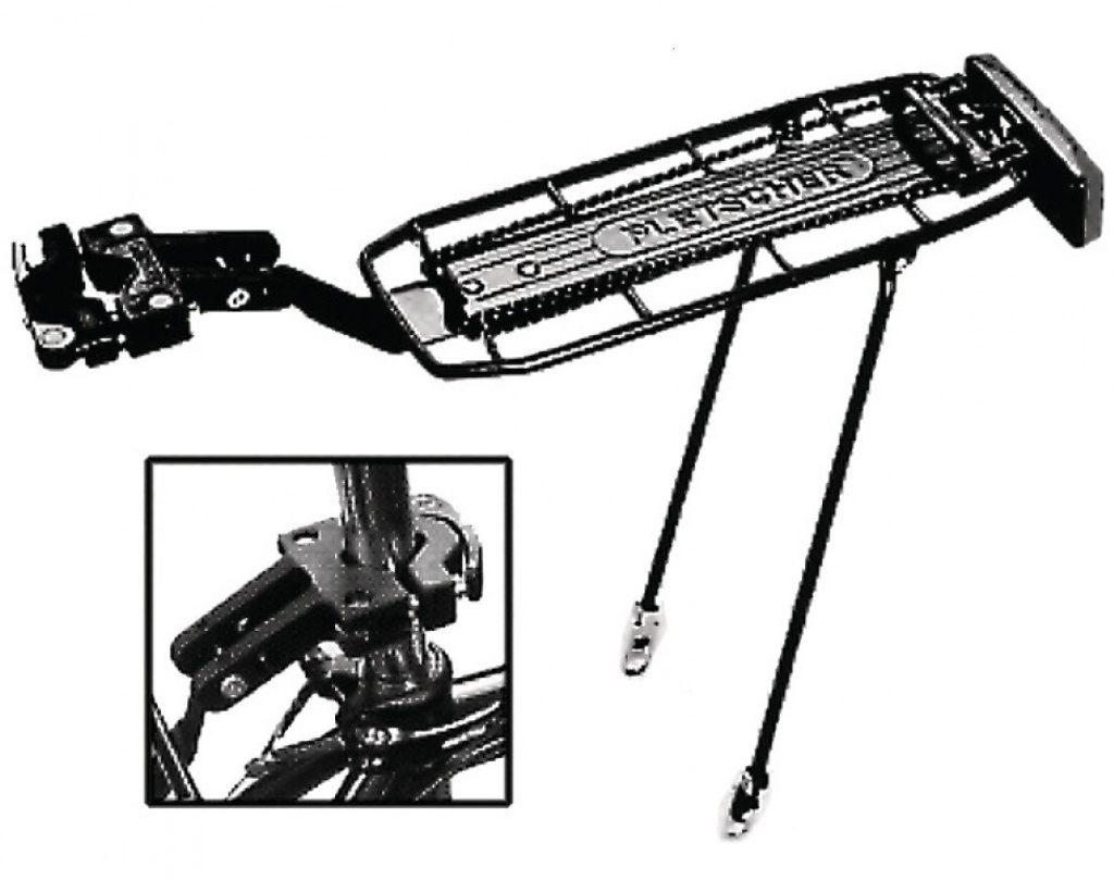 Pletscher GS1S-6PO-000330 Gepäckträger Quick Rack Suspension, 26', schwarz