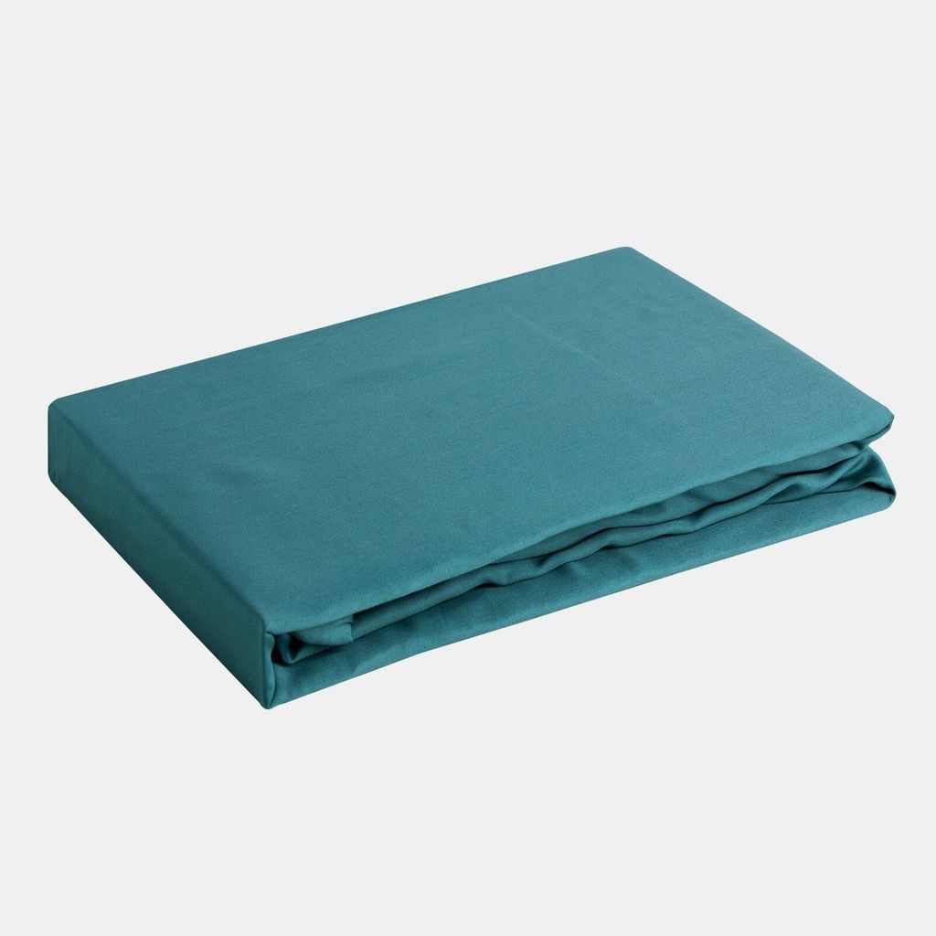 Spannbetttuch mit Gummizug NOVA3 türkis 100x200 25cm