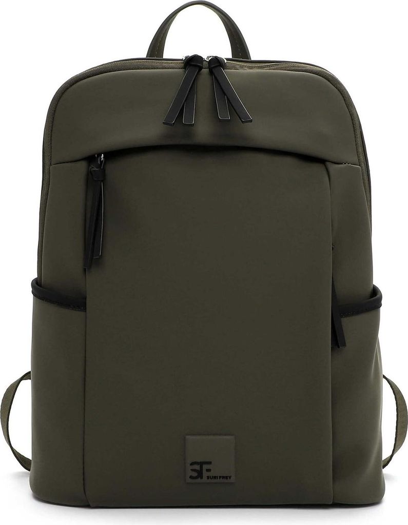 SURI FREY Rucksack mit Laptopfach SFY Shiny Cityrucksack Oliv olivgrün