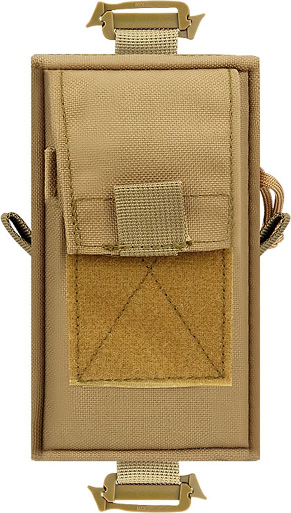 Taktische Molle-Zubehörtasche, Rucksack-Schultergurt-Befestigungstasche mit Doppelreißverschlusstasche, taktische Molle-Werkzeugtasche für Outdo...