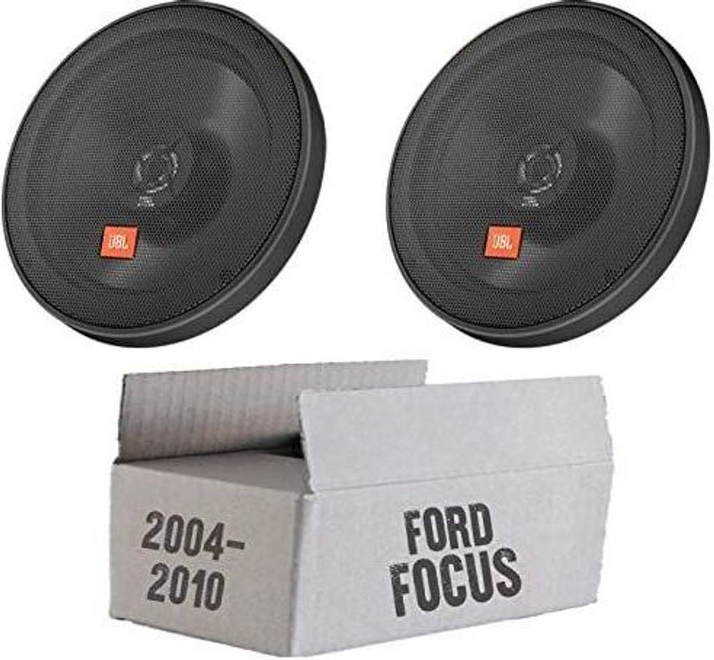 JBL STAGE2 624 | 2-Wege | 16,5cm Koax Lautsprecher - Einbauset passend für Ford Focus 2 Front - justSOUND