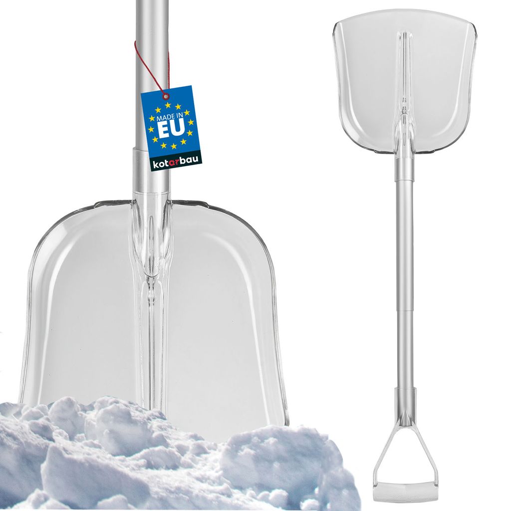 KOTARBAU Schneeschaufel Auto Schneeschieber Auto Schneeschaufel Aluminium 27,5 - 41,5 cm Teleskop Lawinenschaufel Schneeschüppe klein Klappschau...