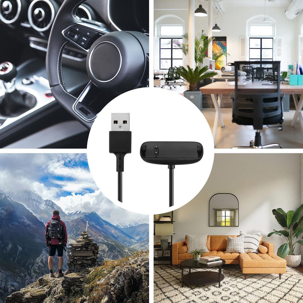 kwmobile USB Kabel Charger kompatibel mit Fitbit Inspire 3 Produktbild 6