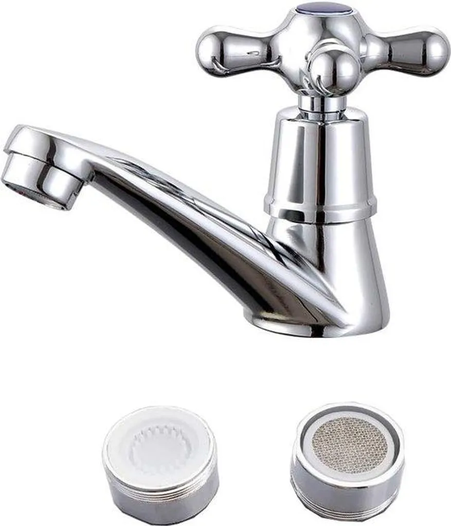 Robinet de baignoire et cuisine chrome - Kit complet avec 2 filtres