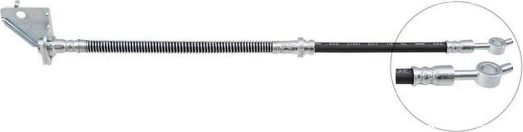 Bremsschlauch 450 mm INN M10x1.0 BANJO 10.0 mm A.B.S. für u.a. HYUNDAI TUCSON