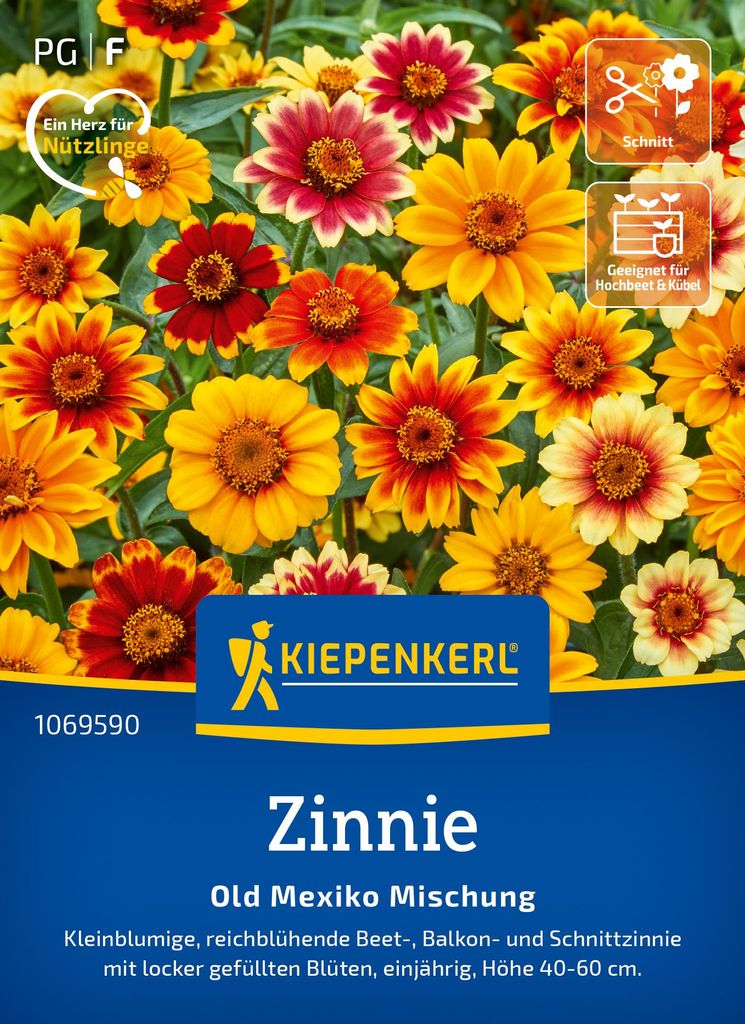Kiepenkerl Zinniensamen Old Mexiko Zinnia angustifolia 80 Produktbild 