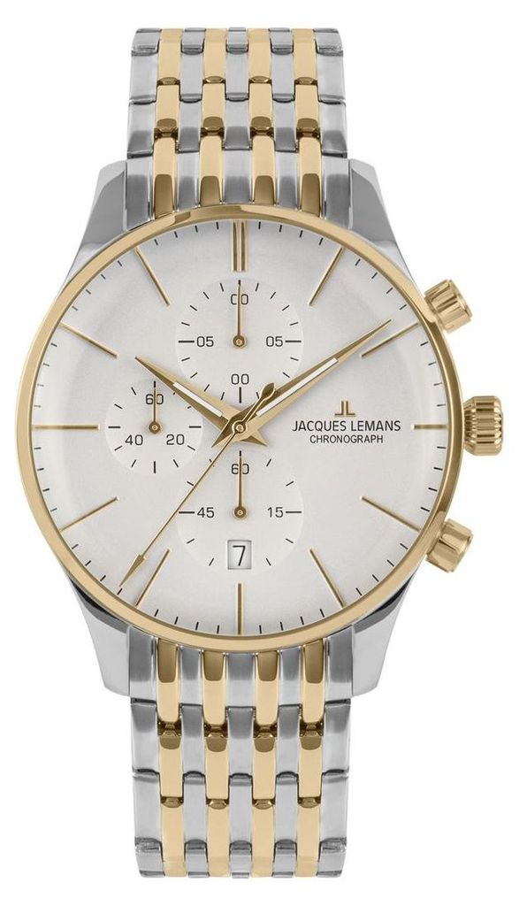 Jacques Lemans Chronographen London Steel Brick SIlver - Produktbild 