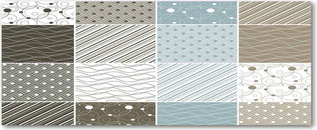 Tulup Leinwandbild - 125x50 cm - Wandkunst - Drucke auf Leinwand - Leinwanddruck - Kunst: modern & klassisch - Beige - Geometrisches Muster