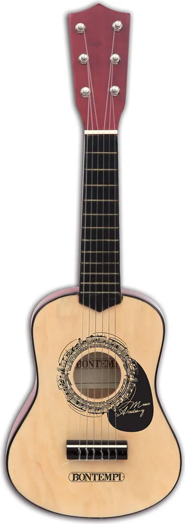 Guitare Enfant Bois 55 cm Noir - Éveil Musical sans Plastique 6 Cordes
