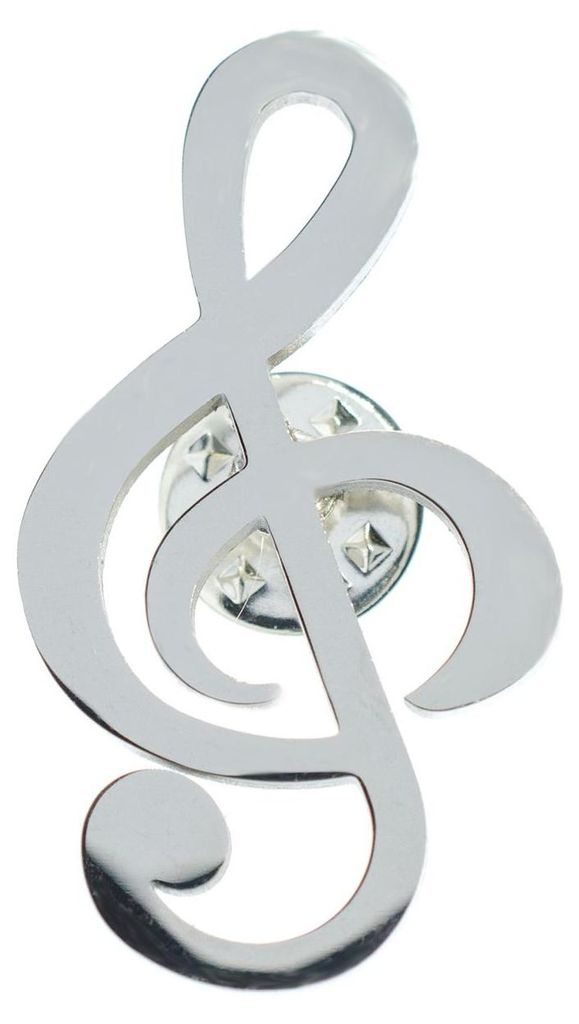 Violinschlüssel Brosche Miniblings Pin Anstecker Produktbild 