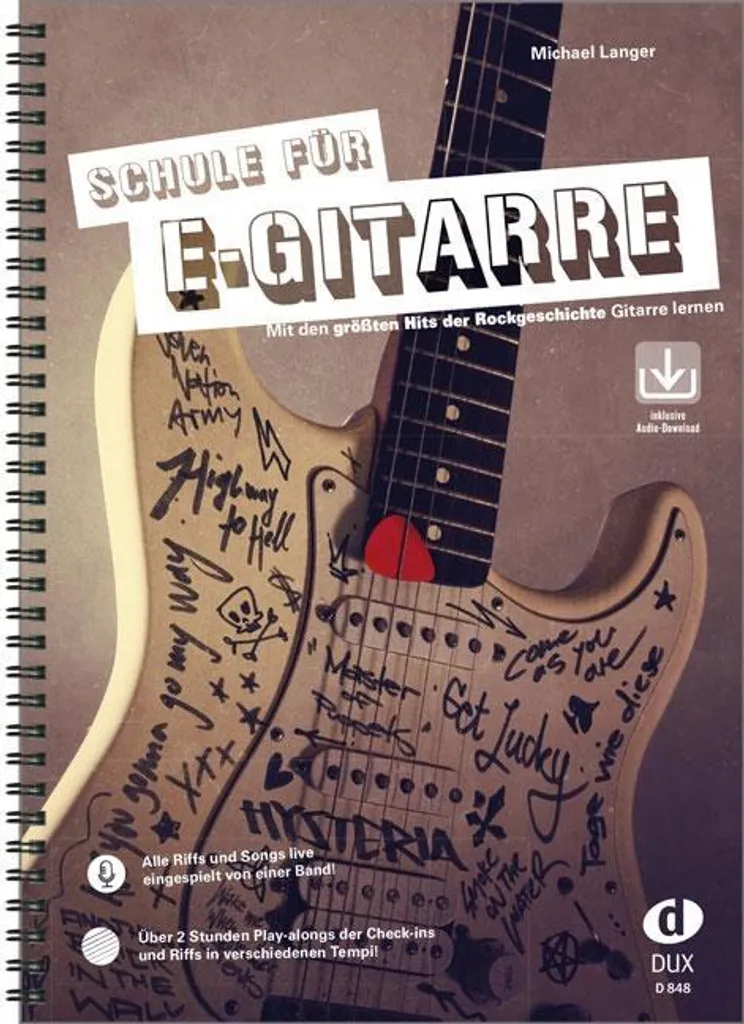 Livre d'Apprentissage Guitare Électrique Débutant Schule für E-Gitarre