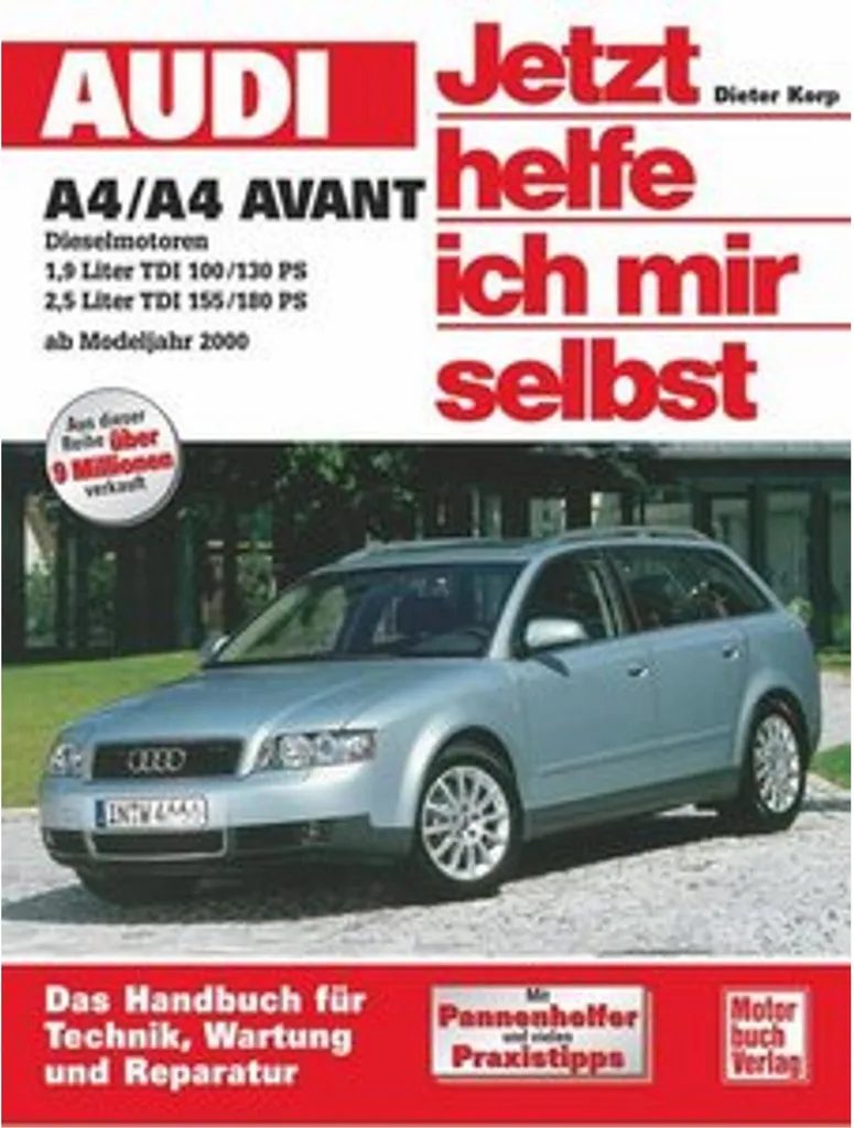 Guide d'Entretien Audi A4 Avant ab 2000 avec Schémas et Données Gaz