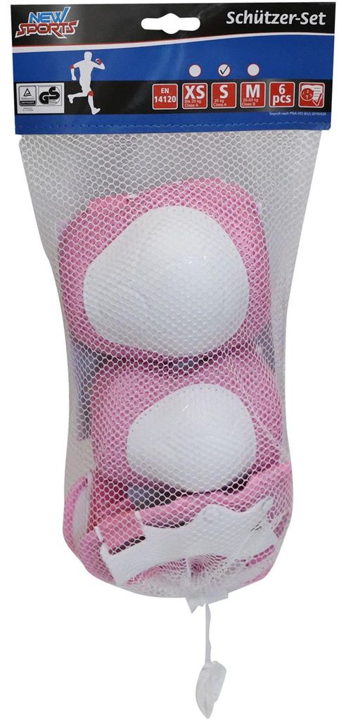 New Sports Schutzset pink - Kinderschutz S bis 25kg Produktbild 