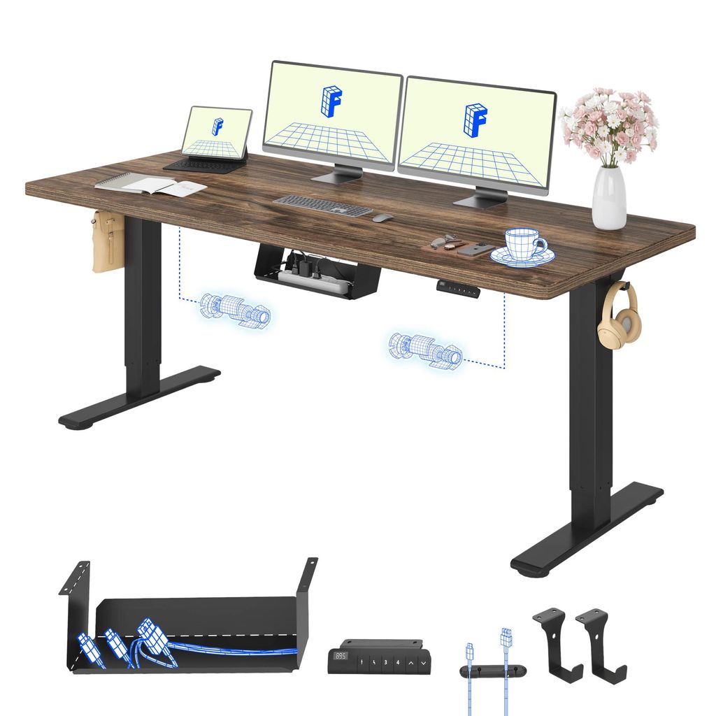 FLEXISPOT E1 Pro Elektrisch Höhenverstellbarer Schreibtisch Produktbild 