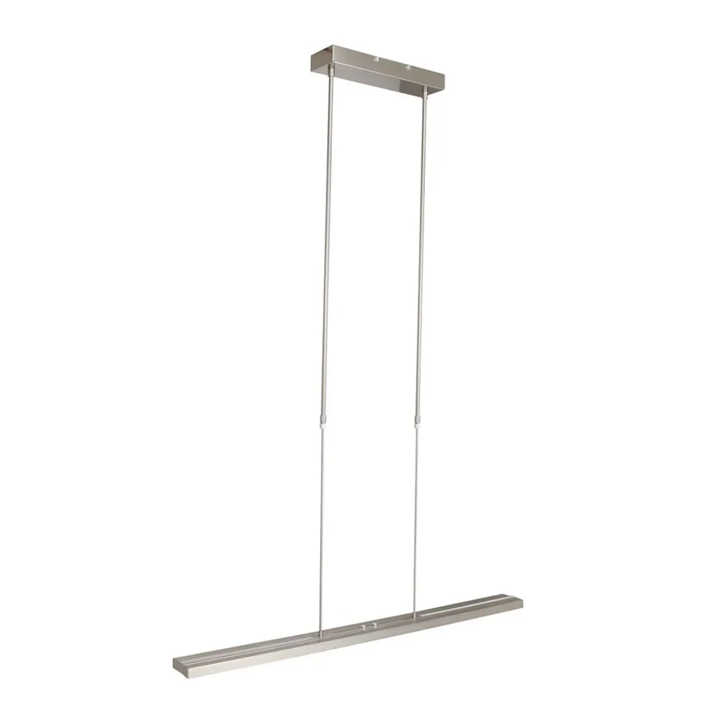 Suspension LED Argentée 90cm Ajustable pour un Éclairage sans Éblouissement