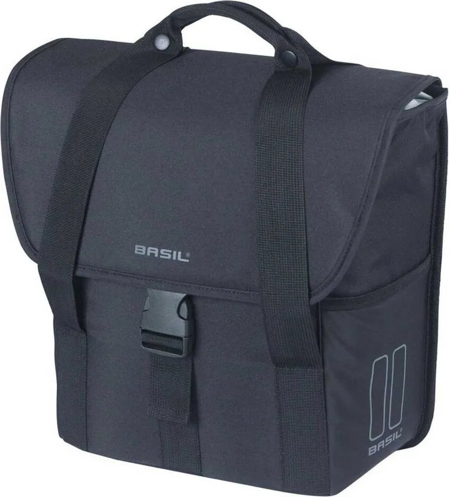 Basil Go Single sacoche vélo arrière noire 16L élégante et urbaine