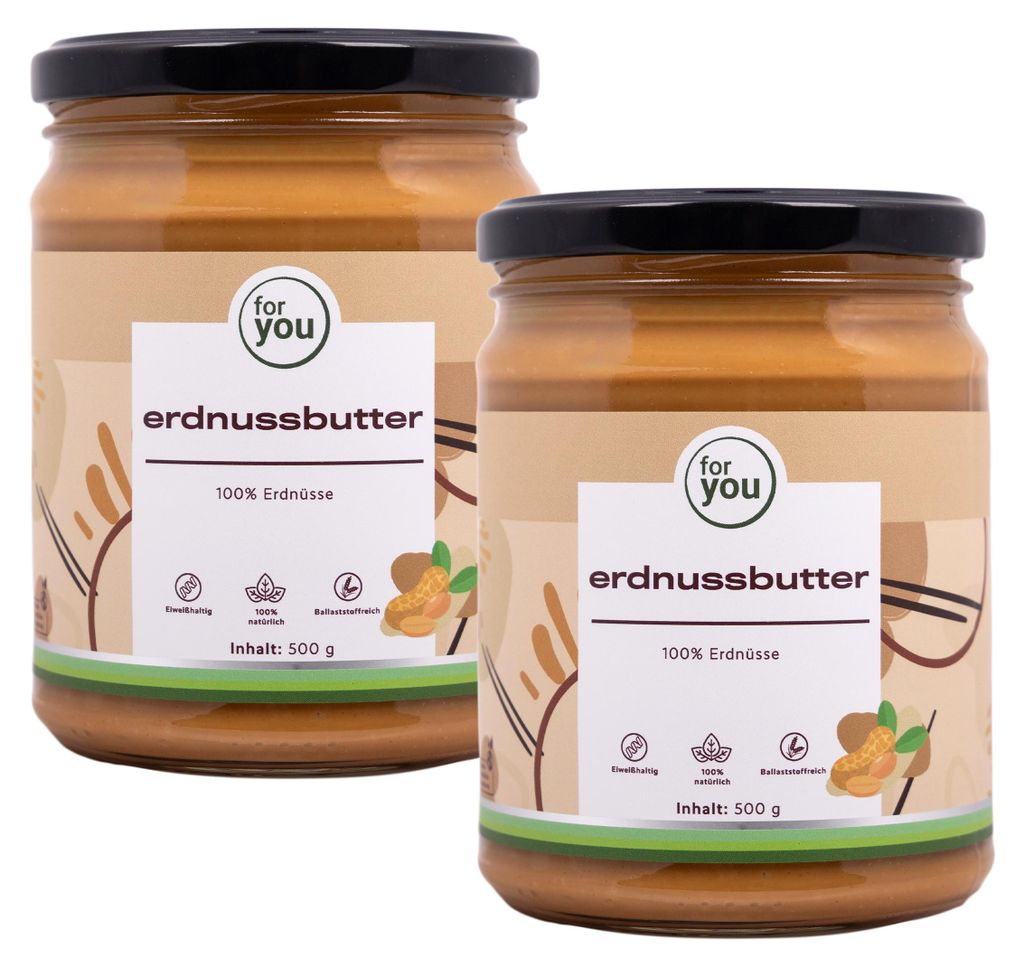 for you Erdnussbutter Doppelpack Produktbild 