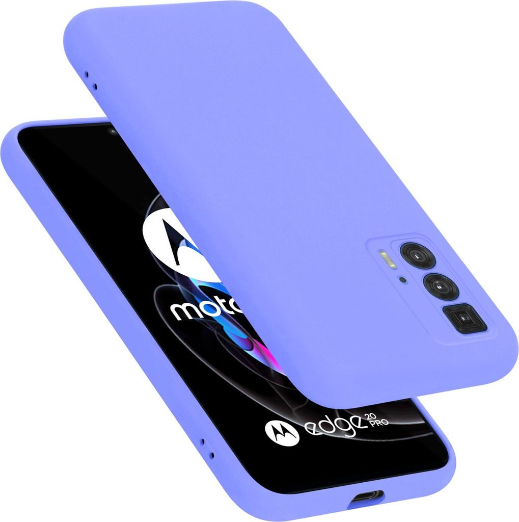 Cadorabo Schutzhülle für Motorola EDGE 20 PRO / EDGE S PRO Hülle in Lila Handyhülle Case Cover TPU Etui