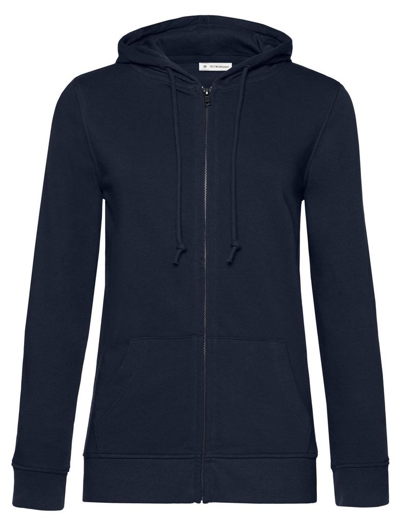 B&C - "Inspire" Hoodie mit durchgehendem Reißverschluss für Damen FK2914 (L) (Marineblau)