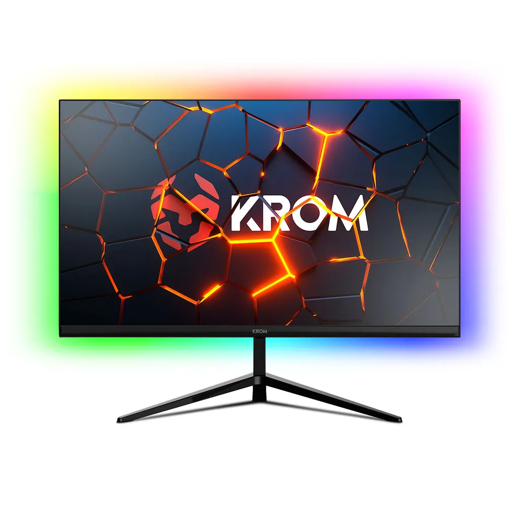 Écran Gaming 200Hz Krom Kertz 24" FHD pour Jouer en Haute Fluidité RGB