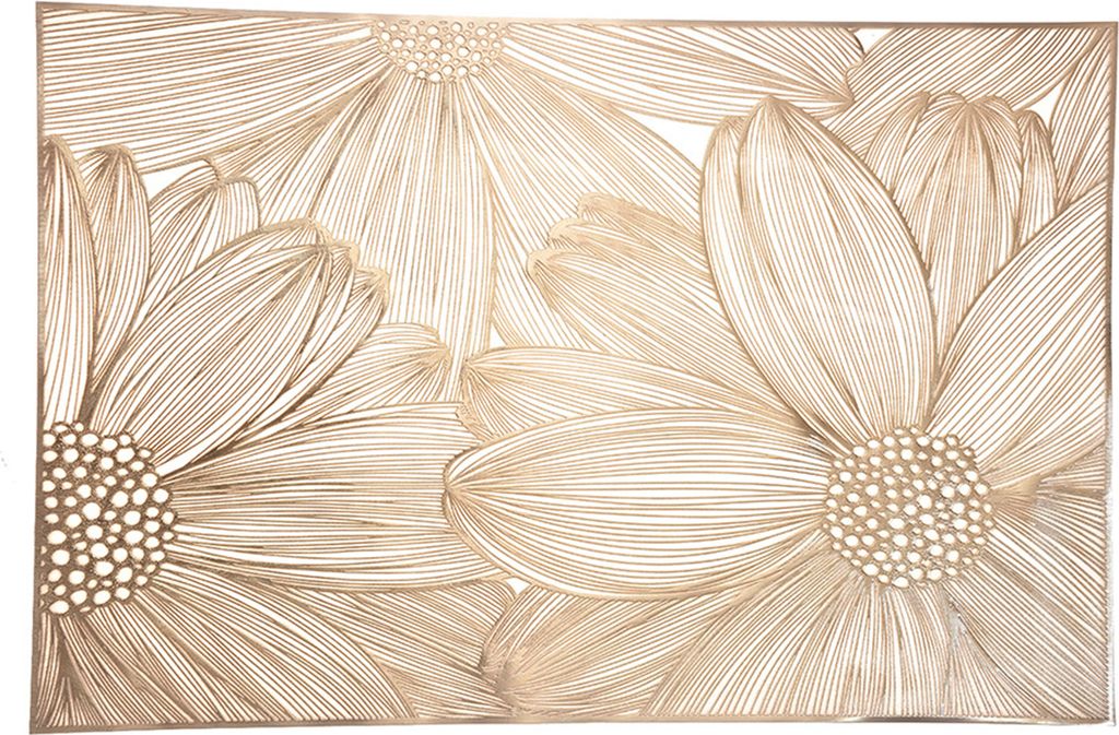 PVC-Tischsets, kreativer, hohler, quadratischer Blumenuntersetzer zum Schutz des Tisches, hitzebeständig, verschleißfest, Essmatte, vielseitige H...