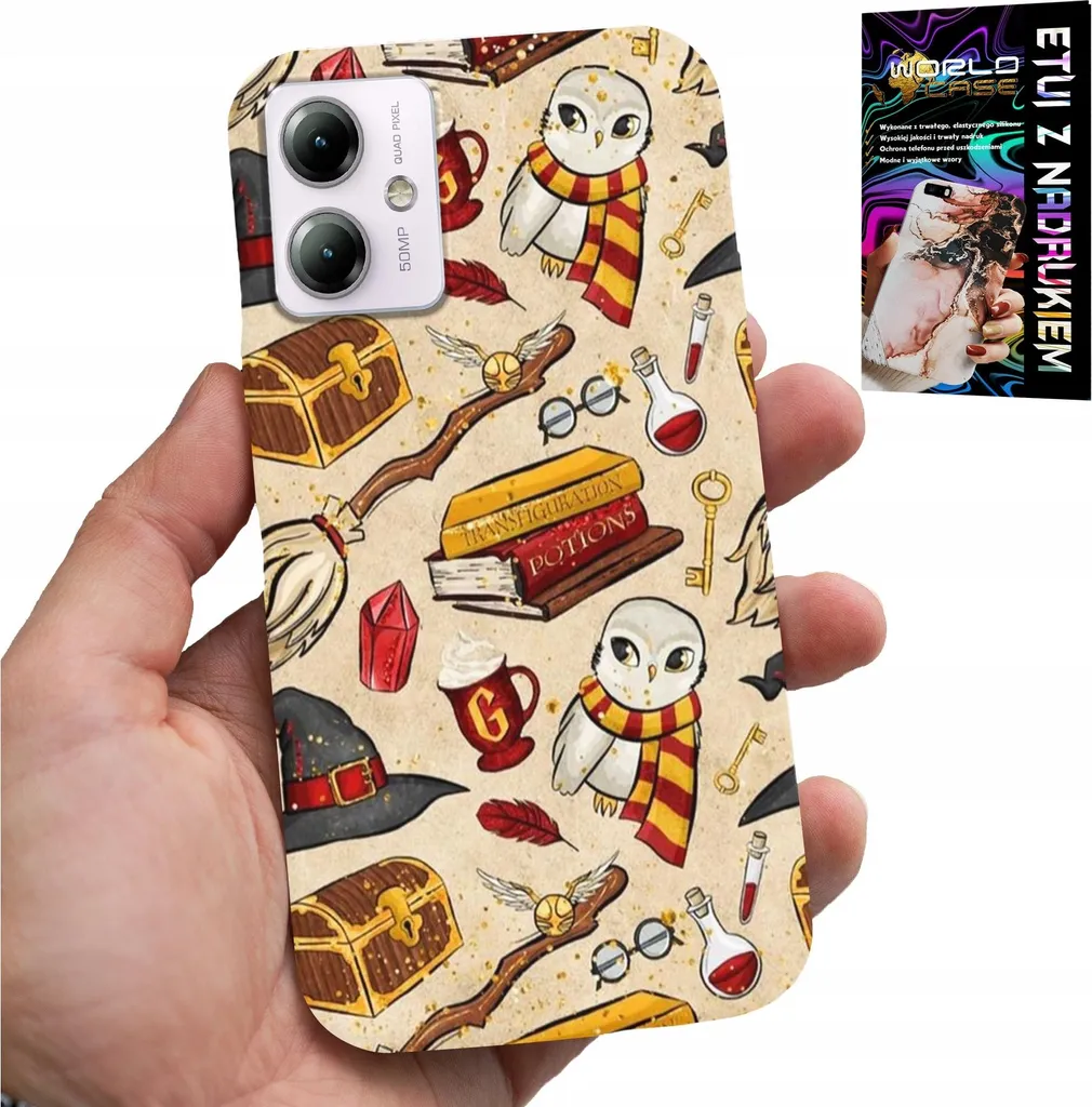 Custodia Motorola Moto G14 Magia Bacchetta + Vetro Temperato 9H