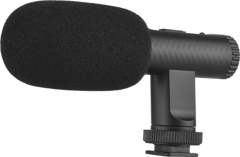 Tragbares Stereomikrofon Videoaufnahmemikrofon 3,5 mm TRS-Stecker Eingebauter Akku fuer DSLR-Kameras Camcorder