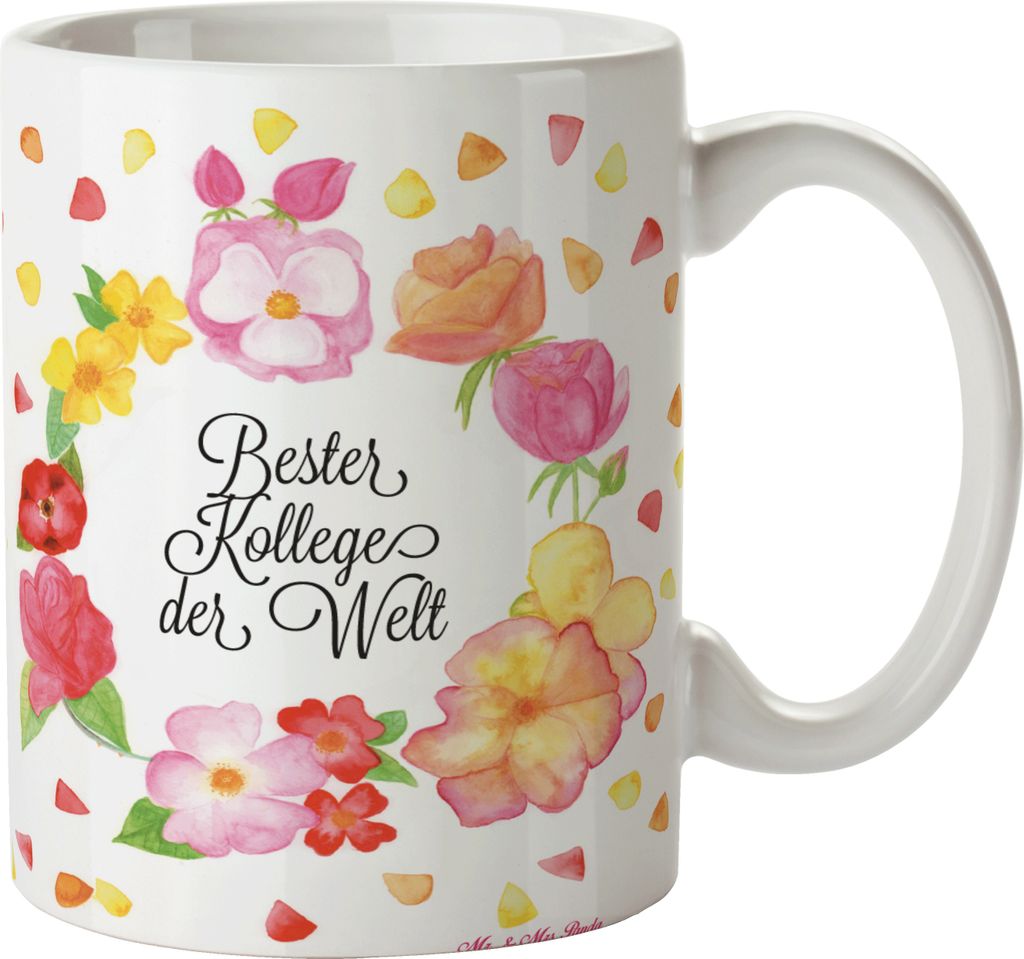Mr. & Mrs. Panda Tasse Kollege - Geschenk, Berufsgenosse, Mitarbeiter, Teetasse, Becher, Arbeitskollege, Kaffeetasse, Ruhestand, Motivtasse, Arbeit...