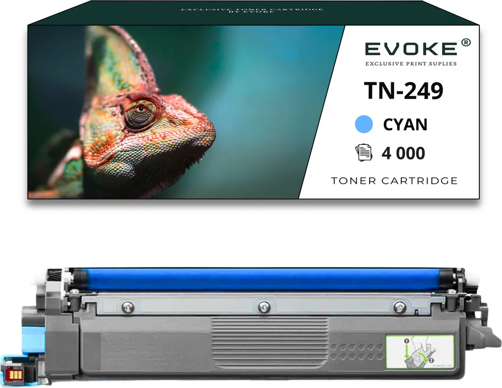 Toner compatibile per Brother TN-249 Blu Ciano XL | 4000 pagine| TN249