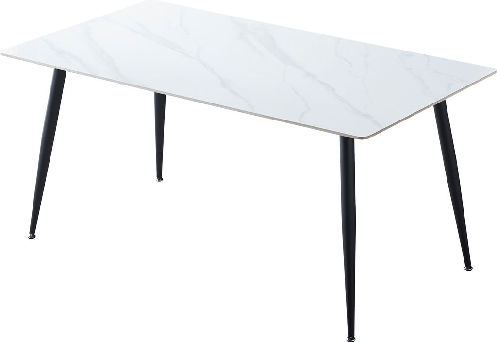 CasaDolce Esstisch ASTERA 4, 180x90x75 cm, Hochglanz weiß Produktbild 