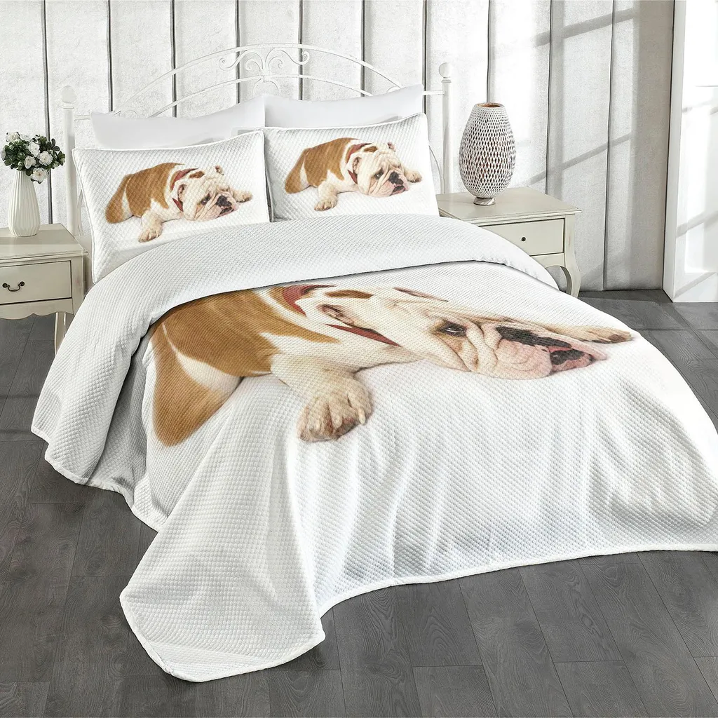 Set Letto Matrimoniale Bulldog Inglese ABAKUHAUS 264x220 cm Qualità