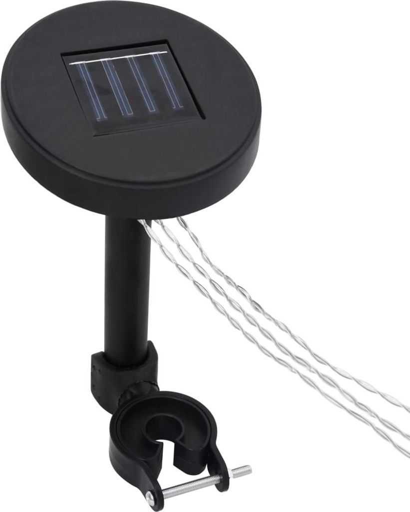 vidaXL Pavillon-LED-Lichterketten mit Solarpanel
