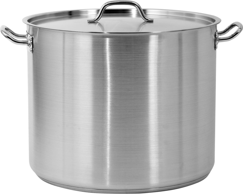 Mittlerer Kochtopf mit Deckel 57,3 l, Edelstahl 45x36 cm