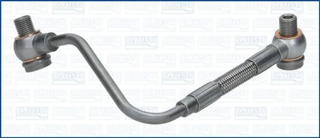 Conduite d'huile turbo AJUSA OP10557 en acier renforcé pour Fiat et Opel