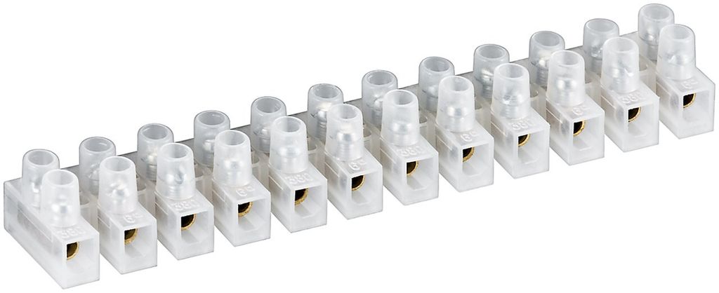 goobay Lüsterklemme transparent 12er Reihe weiß 6 mm (Bulk) Immagine del prodotto 