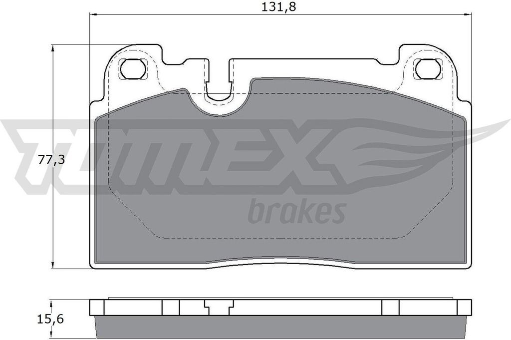 TOMEX brakes Bremsbeläge Satz Vorne Bremsklötze für AUDI Q5 (8RB) TX 17-14
