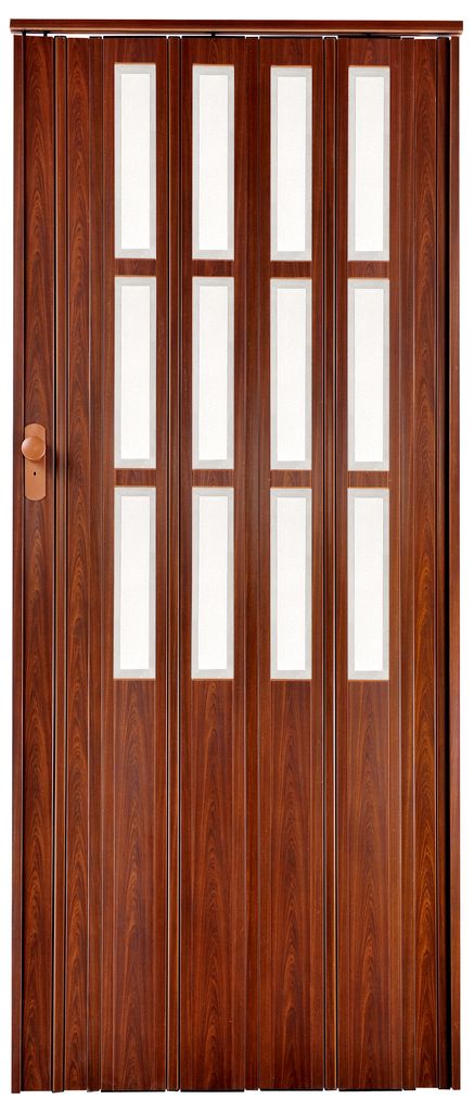 Drzwi Harmonijkowe St13 Mahoń 85 x 203 cm Zdjęcie produktu
