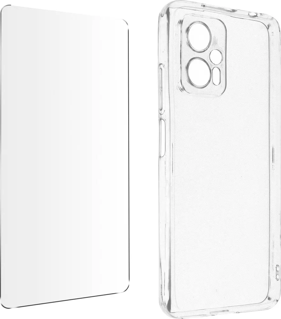 Avizar, set di protezione a 360° per Xiaomi Poco X4 GT: cover + pellicola, trasparente - 1
