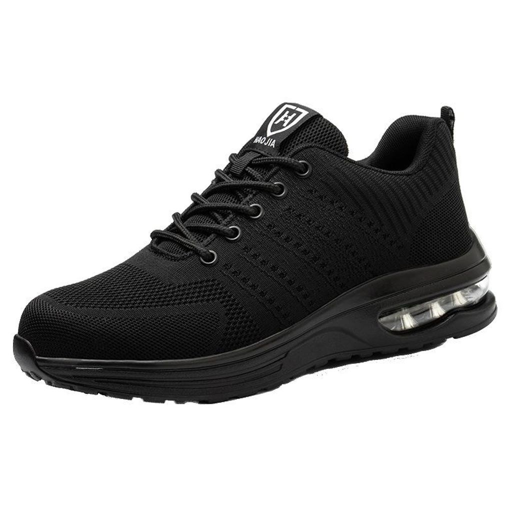 Herren- und Damen-Sicherheitsschuhe rutschfeste athletische Stahlkappenschuhe atmungsaktive industrielle Sicherheitsschuhe,Arbeitsschuhe Gr. 45,27,5cm
