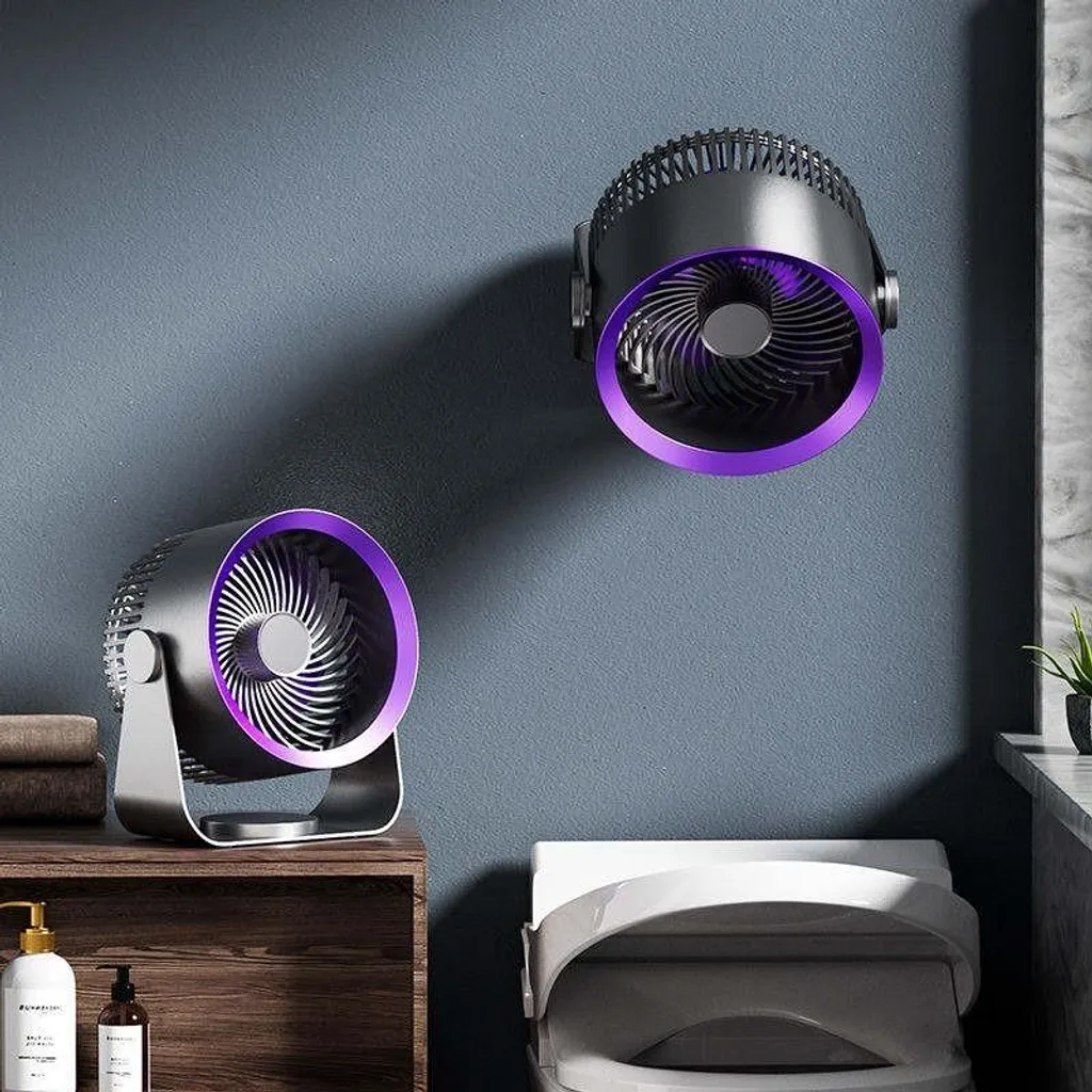 Ventilateur circulateur d'air multidirectionnel violet pour la maison - 6