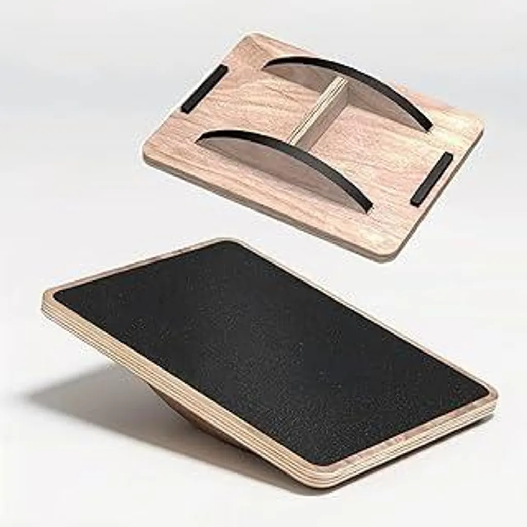 Tavola di Equilibrio 40x30x8 cm Antiscivolo - Pedana Propriocettiva Professionale