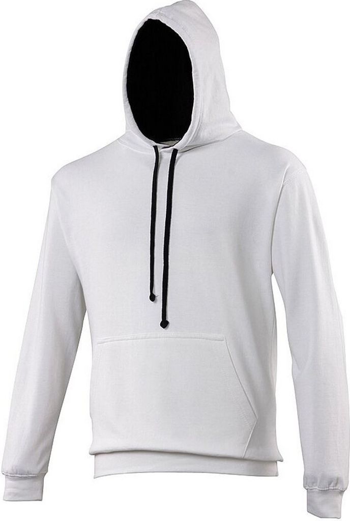 Awdis Kapuzenpullover / Kapuzen-Sweatshirt RW165 (S) (Arctic Weiß/Marineblau)