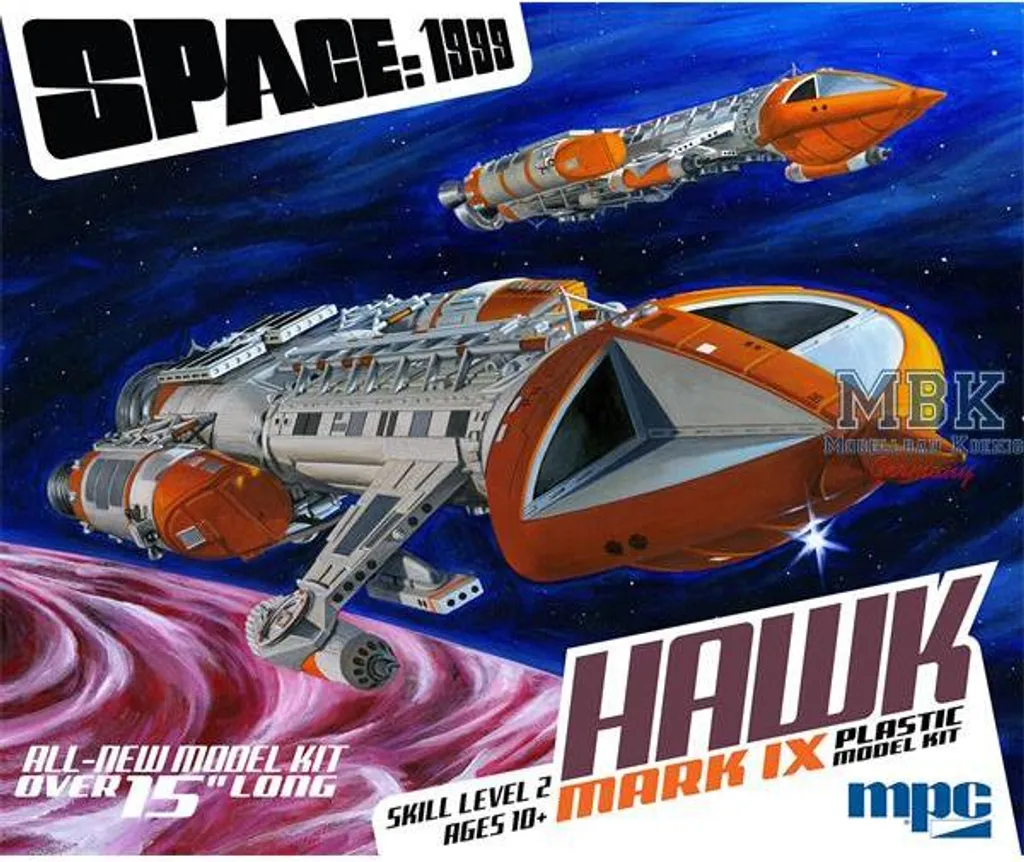Hawk Mk IV Space:1999 Maquette MPC 1:48 Détails de Précision Inox Look